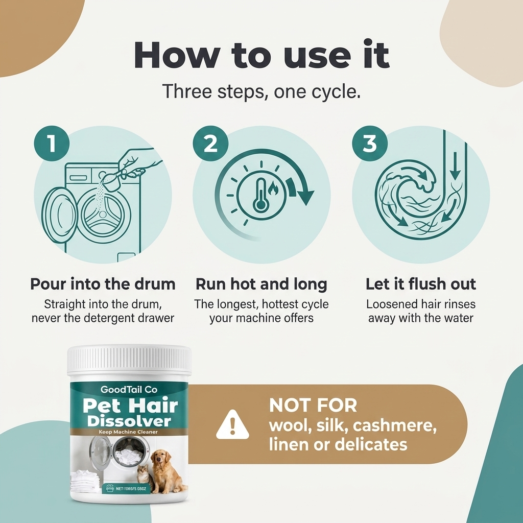GoodTail Co. Pet Hair Laundry Dissolver