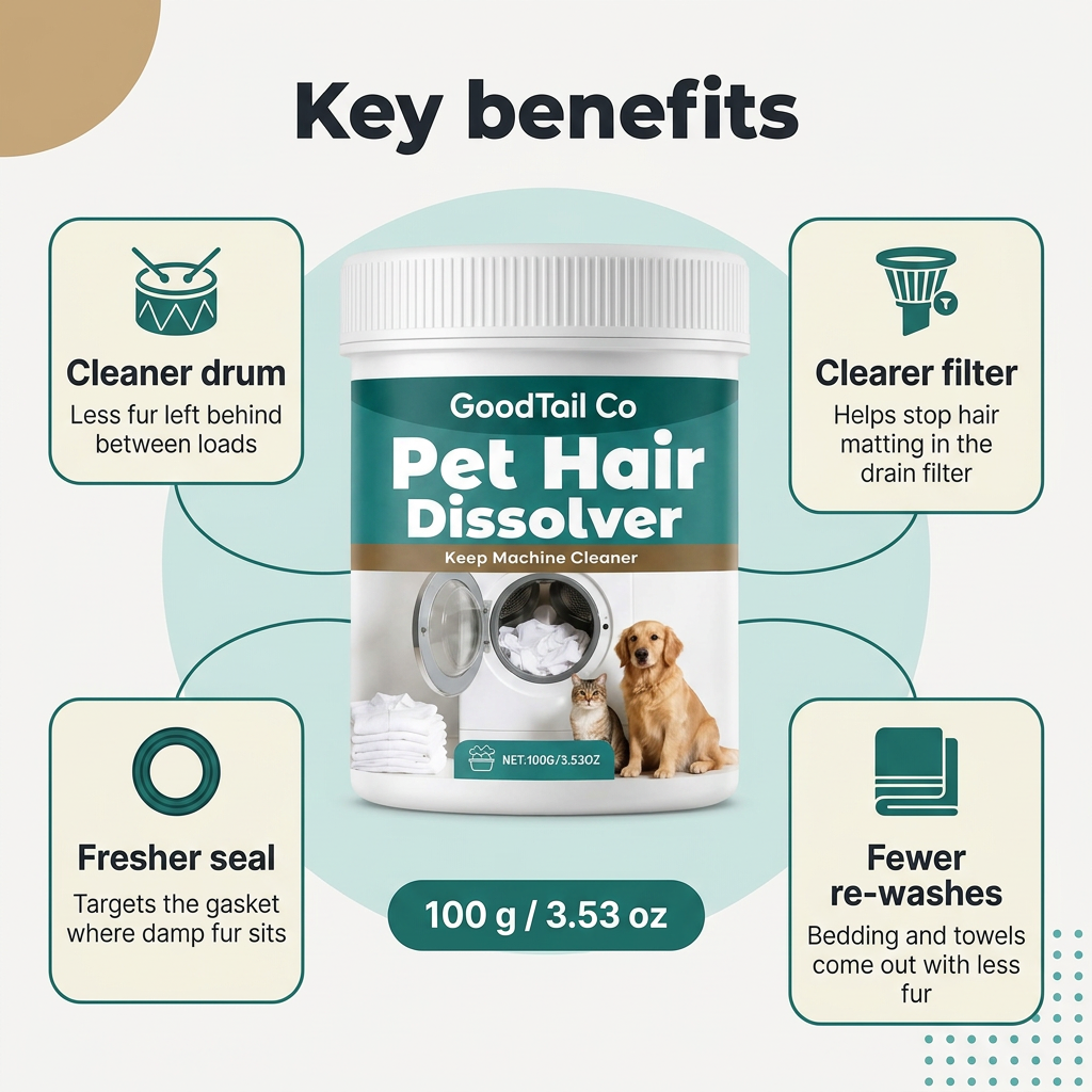 GoodTail Co. Pet Hair Laundry Dissolver