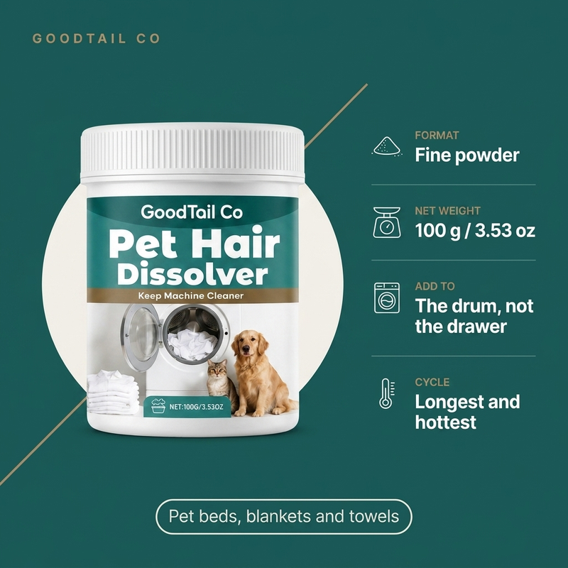 GoodTail Co. Pet Hair Laundry Dissolver